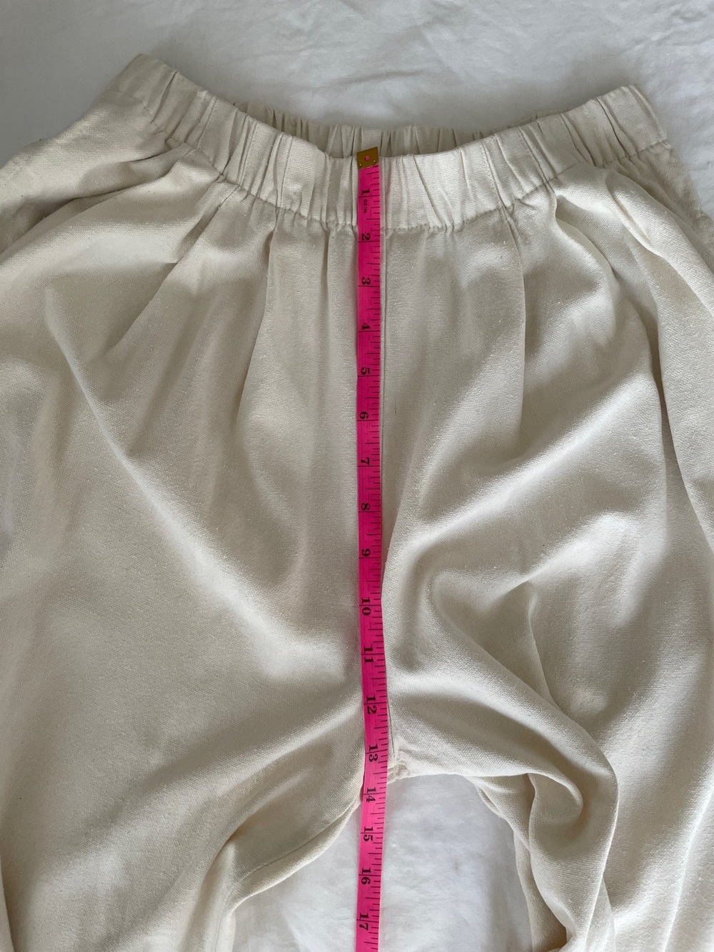 Na Nin Lena Silk Canvas Pant Size Small Cream 25” - Picture 7 of 16